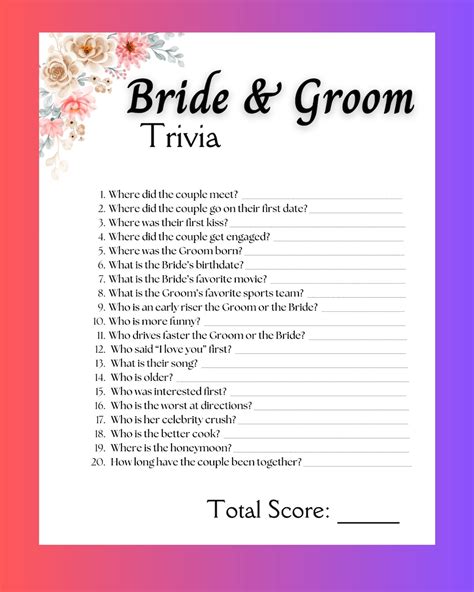 printable bride and groom games.